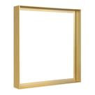 Moldura flutuante em tela FOLKOR para pinturas a óleo de 24x30cm douradas