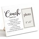 Moldura fotográfica Coach Definition Wood 8x10" para fotos de 4x6"