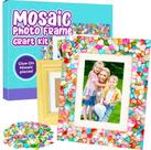 Moldura fotográfica em mosaico CRAFT Kit PURPLE LADYBUG para meninas de 8 a 12 anos