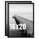 Moldura fotográfica LaVie Home 16x20 preta, pacote com 2