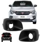 Moldura Grade Farol Milha Fiat Mobi 2021 2022 23 24 Com Furo