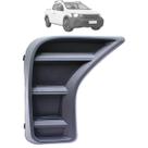 Moldura Grade Farol Milha Saveiro 2023 2024 Preta Sem Furo