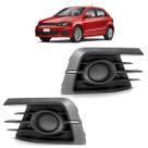 Moldura Grade Milha Gol G7 2016 2017 2018 Preto Acabamento Texturizado Sem Furo Milha