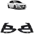 Moldura Grade Milha Sentra 2023 Preto Furo Milha