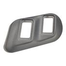 Moldura Interruptor Vidro Elét Dupla Quad Cinza Uso Geral Moldura Interruptor Vidro Elét Dupla Quad Cinza Uso Geral