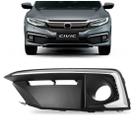 Moldura Milha Civic 2020 a 2021 Com Friso Cromado