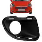 Moldura Milha Parachoque Com Furo Punto 2007 2008 2009 2010 2011 2012 Preto