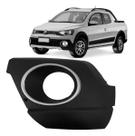 Moldura milha saveiro cross g6 prata le