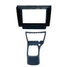 Moldura Multimídia 9" Flutuante Celta G2 2006/2015 e Prisma 2006/2012 Preto c/Console Chinês -Fiamon