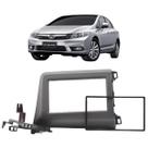 Moldura Multimidia Painel 2 Din Dvd Civic 2012 a 2016 Grafite