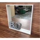 Moldura Nicho Com Espelho Para Salão Banheiro 60x60x6cm Mdf