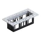 Moldura No-Frame Nordecor 6682 para 3 Módulos Tap Branco