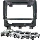 Moldura p. painel multimídia 9 polegadas linha fiat strada siena palio week adv de 2013 a 2019 cinza Moldura p. painel multimídia 9 polegadas linha fiat strada siena palio week adv de 2013 a 2019 cinza