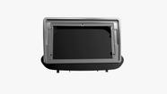 Moldura p/ Tela 9" GM Onix 2021 Preto Fosco com Friso Prata - Fiamon