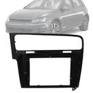 Moldura Painel 2 Din 10" Polegadas Golf MK7 2013 até 2019 Black Piano