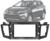 Moldura Painel 2 Din 10" Polegadas Toyota Rav4 2012 até 2017 Grafite