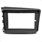 Moldura Painel 2 Din 9 Polegadas Dvd Multimidia Contra frente Carro Honda Civic 2012 2013 2014 2015