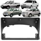 Moldura Painel 2 Din 9" Polegadas Fiat Palio, Siena, Strada, Weekend 2001 até 2007 Cinza