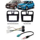 Moldura Painel 2 Din Com Chicote Adaptador Antena Renault Sandero e Logan 2015 à 2019 Moldura Painel 2 Din Com Chicote Adaptador Antena Renault Sandero e Logan 2015 à 2019