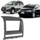 Moldura Painel 2 Din Dvd Fiat Idea 2006 à 2011 Cinza Kiron