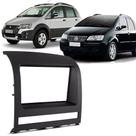 Moldura Painel 2 Din Dvd Fiat Idea 2006 à 2011 Preto