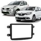 Moldura Painel 2 Din Dvd Renault Sandero 2012 à 2017 Preto Moldura Painel 2 Din Dvd Renault Sandero 2012 à 2017 Preto