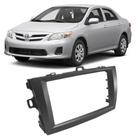 Moldura Painel 2 Din Dvd Toyota Corolla 2009 à 2014 Grafite