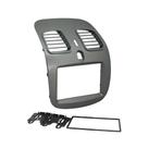 Moldura Painel 2din Multimidia Fiat Grand Siena Preta Fosca