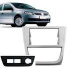 Moldura Painel 2DIN Multmidia Saveiro Cross Tropper G5 Prata