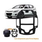 Moldura Painel Central Aparelho de Som 2Din I30 Ar Digital Preto