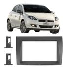 Moldura Painel Central Carro Embuitr Multimídea Dvd Mp5 Padrão 2 Din 7 Polegadas Preto