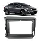 Moldura Painel Central Multimidia 9 Polegadas Honda Civic 2012 até 2016 Grafite Automotivo - Expex Moldura Painel Central Multimidia 9 Polegadas Honda Civic 2012 até 2016 Grafite Automotivo - Expex