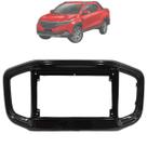 Moldura Painel Central Multimidia Fiat Strada Fiorino 9 Polegadas Black Piano 2021 2022 2023