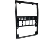 Moldura Painel Central Multimídia Rádio 2 Din Preta Embutir Fixo Carro Som Automotivo Dvd