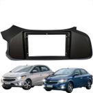 Moldura painel chevrolet gm prisma e onix joy multimídia 9 polegadas 2012 a 2019 preto fosco 89/m15