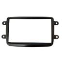 Moldura Painel Dvd 2 Din Kwid Duster Sandero Logan Preta Moldura Painel Dvd 2 Din Kwid Duster Sandero Logan Preta