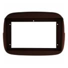Moldura painel mulitmidia 9 polegadas fiat mobi - marrom