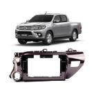 Moldura painel multimidia 10.1 polegadas toyota hilux 2016 em diante