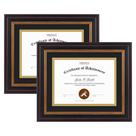 Moldura para documentos Golden State Art 8x10 para 6x8 Diploma Black Moldura para documentos Golden State Art 8x10 para 6x8 Diploma Black