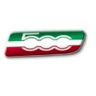 Moldura para Fiat 500 com logo TRICOLOR Moldura para Fiat 500 com logo TRICOLOR
