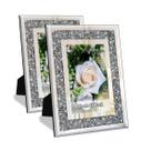 Moldura para fotos ALLARTONLY Crush Diamond Mirror Silver 4x6"
