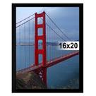 Moldura para fotos BESCRCL 16x20 cm Moldura de PVC preta suspensa na parede Moldura para fotos BESCRCL 16x20 cm Moldura de PVC preta suspensa na parede