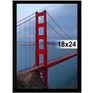 Moldura para fotos BESCRCL 18x24 cm Moldura de PVC preta suspensa na parede Moldura para fotos BESCRCL 18x24 cm Moldura de PVC preta suspensa na parede