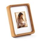 Moldura para fotos Kattepote Wooden, pequena, 9x13cm, madeira de faia natural