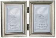 Moldura para fotos Lawrence Frames Bead Border 2x3 Pewter Metal