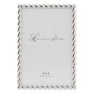 Moldura para fotos Lawrence Frames Rope Design Metal 10x15cm Prata