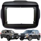 Moldura para painel jeep renegade 2015 a 2019 multimídia 9 polegadas 2 din mp5 preto 89/k7
