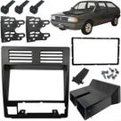 Moldura para painel multimídia 7 polegadas volkswagen gol voyage saveiro e parati g1 2 din preto fosco painel cl 89/a26