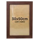 Moldura Para Quadro Decorativo 30x50cm Foto Quebra-Cabeça com Vidro - Várias Cores