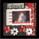 Moldura para Scrapbook P - Preta
